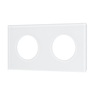 Рамка стеклянная FRM-GLARE-GC-2-WH (Arlight, -)