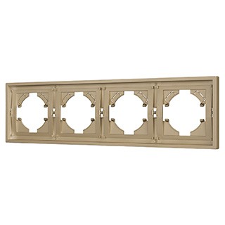 Рамка пластиковая FRM-TENDO-SFPL-4-GD (Arlight, Матовый песочный)