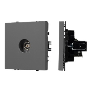 Механизм телевизионной розетки SCT-NOBE-MTV1-SFPL-GR (Arlight, Серый базальт)