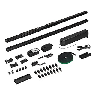 Карниз для штор с электроприводом CNK-M1-TY-RF-2M-BK (Arlight, IP20 Металл, 5 лет)