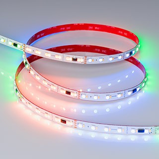 Лента SPI-BA120-12mm 24V RGBW-Warm-PX6-BPT (16 W/m, IP20, 5060/2835, 5m) (Arlight, бегущий огонь)