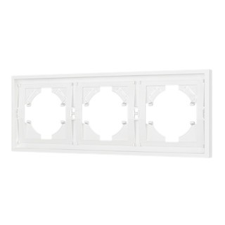 Рамка пластиковая FRM-TENDO-SFPL-3-WH (Arlight, Матовый белый)