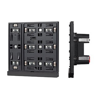 INTELLIGENT ARLIGHT Механизм панели KNX-304-22-IN Black (Bus) (IARL, IP20 Пластик, 2 года)