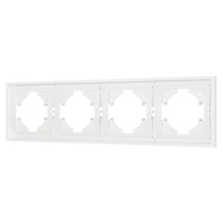 Рамка пластиковая FRM-TENDO-SFPL-4-WH (Arlight, Матовый белый)