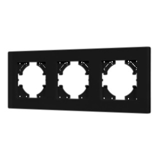 Рамка пластиковая FRM-PERIO-PL-3-BK (Arlight, -)