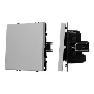 Механизм выключателя одноклавишный перекрёстный SWT-NOBE-MKX1-SFPL-IS (230V, 10A) (Arlight, Никель)