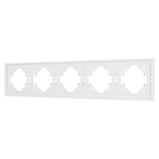 Рамка пластиковая FRM-TENDO-PL-5-WH (Arlight, Белый)