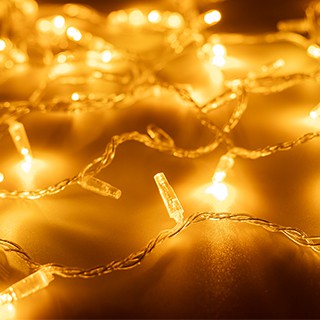 Светодиодная гирлянда ARD-STRING-CLASSIC-1000-CLEAR-100LED-PULSE Yellow (230V, 7W) (Ardecoled, IP65)