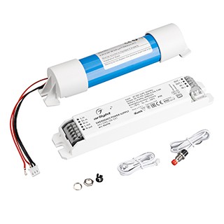 Блок аварийного питания ARJ-EMG-5W-EXT (10-90V, 3H, LiFePO4) (Arlight, IP20 Пластик, 3 года)