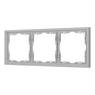 Рамка пластиковая FRM-NOBE-SFPL-3-IS (Arlight, Никель)