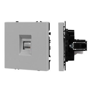 Механизм компьютерной розетки SCT-NOBE-MPC1-SFPL-IS (RJ-45, CAT6) (Arlight, Никель)