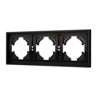 Рамка пластиковая FRM-TENDO-PL-3-BK (Arlight, Черный)