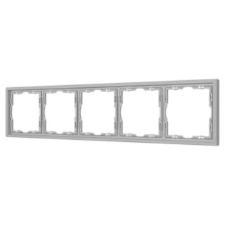 Рамка пластиковая FRM-NOBE-SFPL-5-IS (Arlight, Никель)