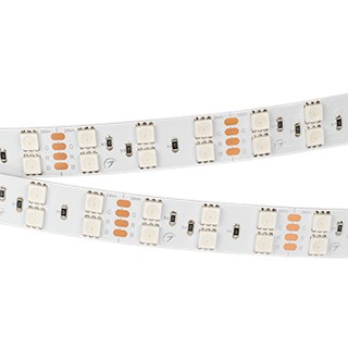 Лента RT-B120-15mm 24V RGB (28.8 W/m, IP20, 5060, 5m) (Arlight, Открытый)