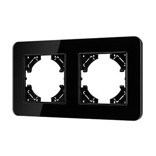 Рамка стеклянная FRM-OMALI-GS-2-BK (Arlight, -)