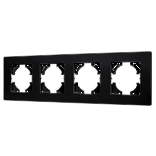 Рамка пластиковая FRM-PERIO-PL-4-BK (Arlight, -)