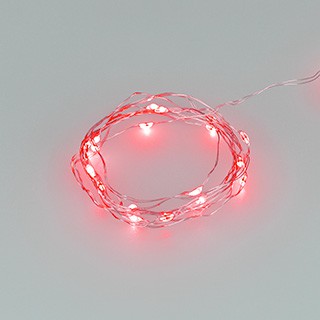 Светодиодная гирлянда ARD-DEW-HOME-2000-CLEAR-20LED-STD Red (3V, Battery Pack) (Ardecoled, IP20)