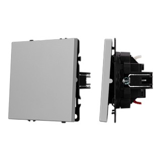 Механизм выключателя одноклавишный проходной SWT-NOBE-MKP1-SFPL-IS (230V, 10A) (Arlight, Никель)