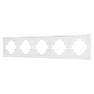 Рамка пластиковая FRM-TENDO-SFPL-5-WH (Arlight, Матовый белый)