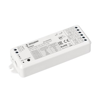 INTELLIGENT ARLIGHT Диммер SMART-PWM-105-72-RGB-MIX-SUF (12-24V, 5x3A, TUYA Wi-Fi, 2.4G) (IARL, IP20 Пластик, 5 лет)