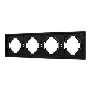 Рамка пластиковая FRM-TENDO-SFPL-4-BK (Arlight, Матовый черный)