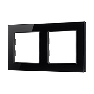 Рамка стеклянная FRM-GLARE-GS-2-BK (Arlight, -)