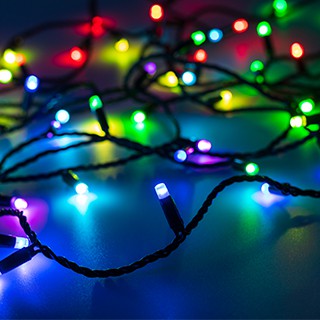 Светодиодная гирлянда ARD-STRING-CLASSIC-10000-BLACK-95LED-LIVE RGBW-DMX (24V, 10W) (Ardecoled, IP65)