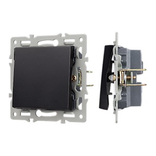 Механизм выключателя одноклавишный непроходной SWT-MK01-PL-BK (250V, 16A) (Arlight, -)