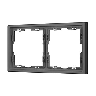 Рамка пластиковая FRM-NOBE-SFPL-2-GR (Arlight, Серый базальт)