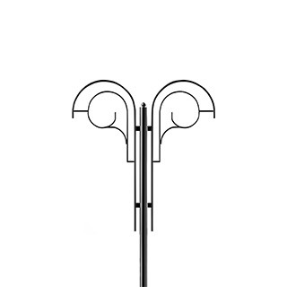 Кронштейн OXOR-SB2-2 BLACK  (Arlight, Сталь)