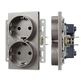 Механизм электрической розетки SCT-MEUD-PL-GR (250V, 16A) (Arlight, -)