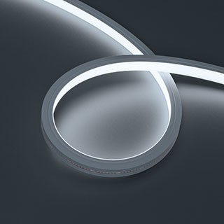 Лента герметичная MOONLIGHT-TOP-X320-13x12mm 24V White6500 (5 W/m, IP67, sauna, 5m, wire x1) (Arlight, Вывод вниз, 3 года)