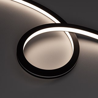 Лента герметичная NOVA-TOP-BLACK-A120-16x15mm 24V Day4000 (10 W/m, IP67, 2835, 5m, wire x2) (Arlight, Вывод боковой, 5 лет)