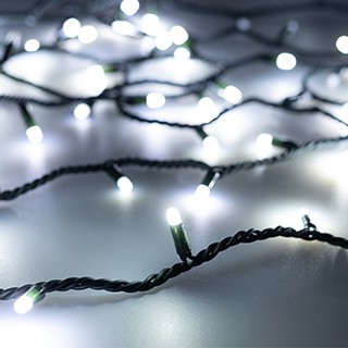 Светодиодная гирлянда ARD-STRING-PRO-1000-GREEN-100LED-MILK-PULSE White (230V, 7W) (Ardecoled, IP65)