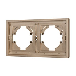 Рамка пластиковая FRM-TENDO-PL-2-GD (Arlight, Песочный)