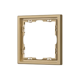 Рамка пластиковая FRM-NOBE-SFPL-1-GD (Arlight, Золотой песок)