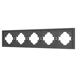 Рамка пластиковая FRM-TENDO-SFPL-5-GR (Arlight, Матовый графитовый)