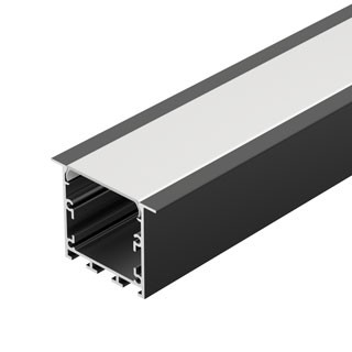 Профиль LINIA49-F-М-2500 BLACK (Arlight, Алюминий)