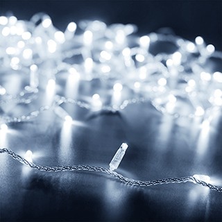 Светодиодная гирлянда ARD-STRING-CLASSIC-10000-CLEAR-100LED-STD WHITE (230V, 7W) (Ardecoled, IP65)