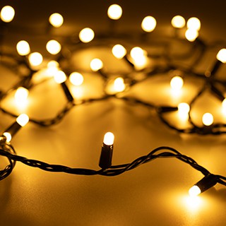 Светодиодная гирлянда ARD-STRING-CLASSIC-10000-BLACK-100LED-MILK-STD Warm (230V, 7W) (Ardecoled, IP65)