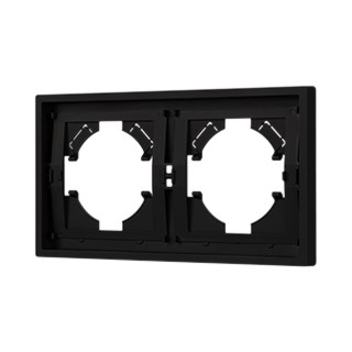 Рамка пластиковая FRM-TENDO-SFPL-2-BK (Arlight, Матовый черный)