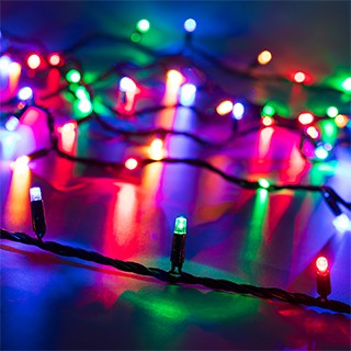 Светодиодная гирлянда ARD-STRING-CLASSIC-10000-BLACK-100LED-LIVE RGB (230V, 7W) (Ardecoled, IP65)