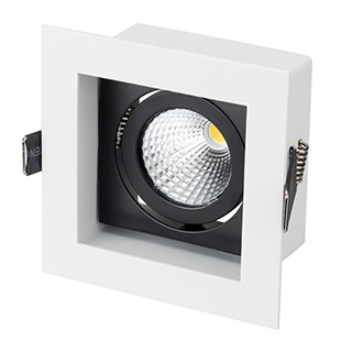 Светильник CL-KARDAN-S102x102-9W Warm (WH-BK, 38 deg) (Arlight, IP20 Металл, 3 года)