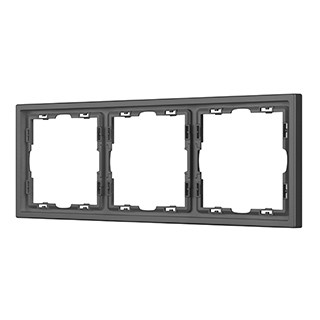 Рамка пластиковая FRM-NOBE-SFPL-3-GR (Arlight, Серый базальт)