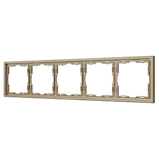 Рамка пластиковая FRM-NOBE-SFPL-5-GD (Arlight, Золотой песок)