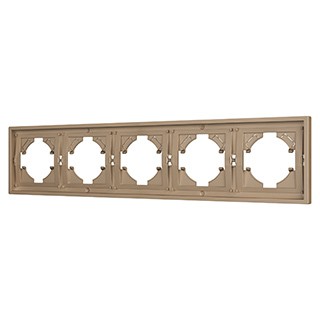 Рамка пластиковая FRM-TENDO-PL-5-GD (Arlight, Песочный)