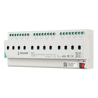 INTELLIGENT ARLIGHT Релейный модуль KNX-7123-82-DRO-DIN (BUS, 12x16A, KNX Secure) (IARL, IP20 Пластик, 2 года)