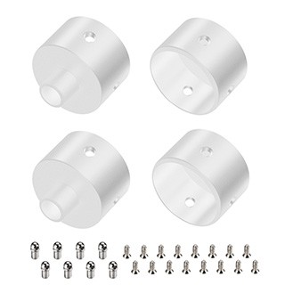 Заглушка WPH-FLEX-D22-360deg WHITE ALU с отверстием (Arlight, Металл)