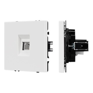 Механизм телефонной розетки SCT-NOBE-MTL1-SFPL-WH (RJ-11, 4C) (Arlight, Белый кварц)