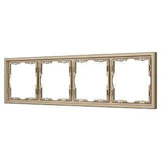 Рамка пластиковая FRM-NOBE-SFPL-4-GD (Arlight, Золотой песок)